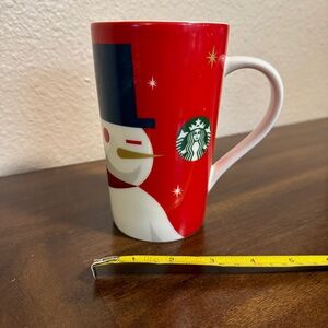 Starbucks 16 oz Latte Ceramic Christmas Holiday Coffee Mug